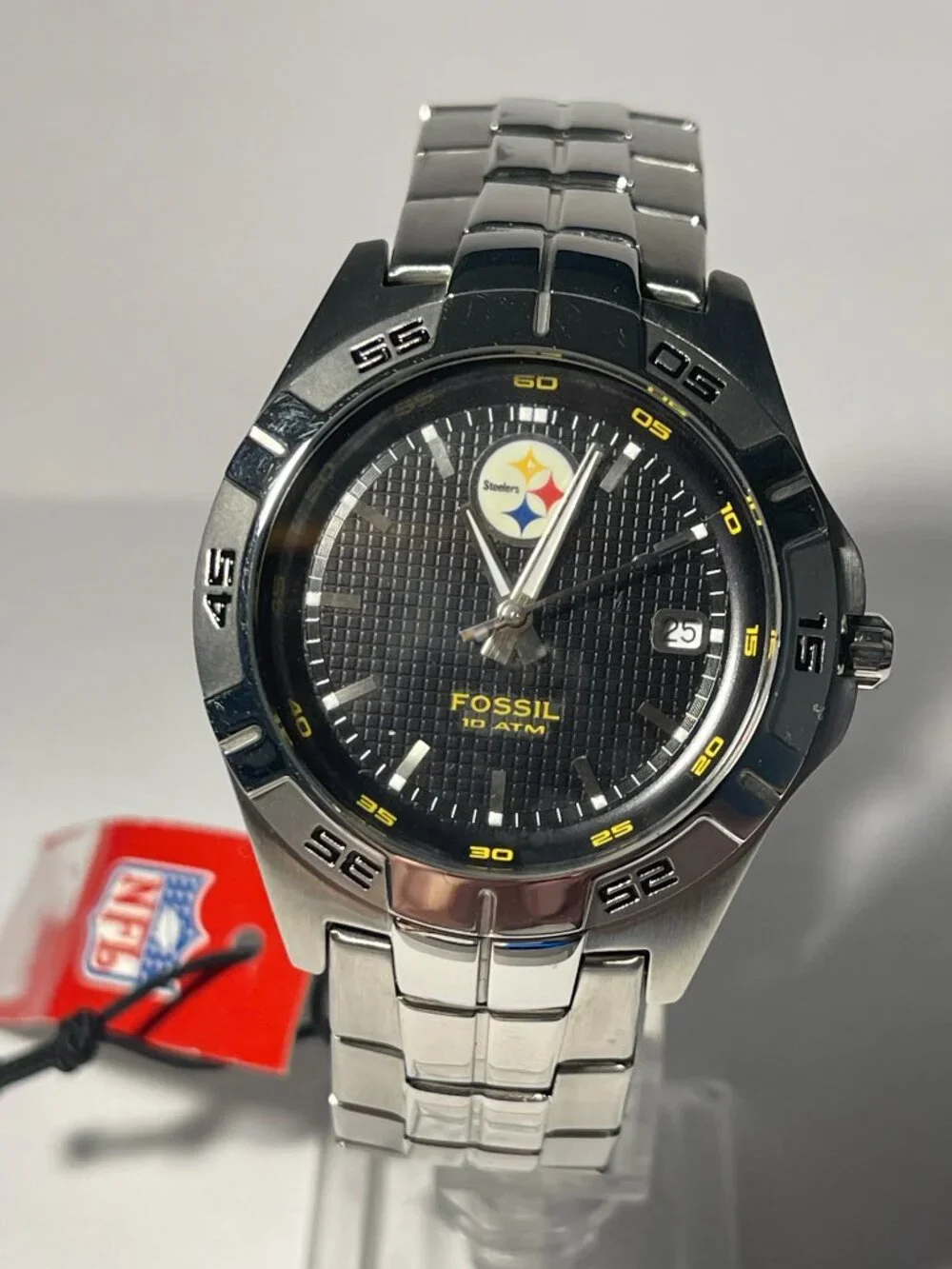 Pittsburgh Steelers NFL Stainless-Steel Watch by Fossil NEW (RARE)